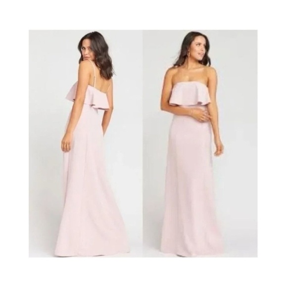 Show Me Your MuMu Maxi Monaco Bridesmaid Dress Strapless Gown Size Medium - Picture 2 of 2
